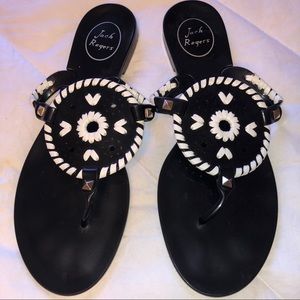 Jack Rogers jelly flip flops